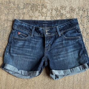 Hudson Jeans Dark Blue Women Jean Shorts
